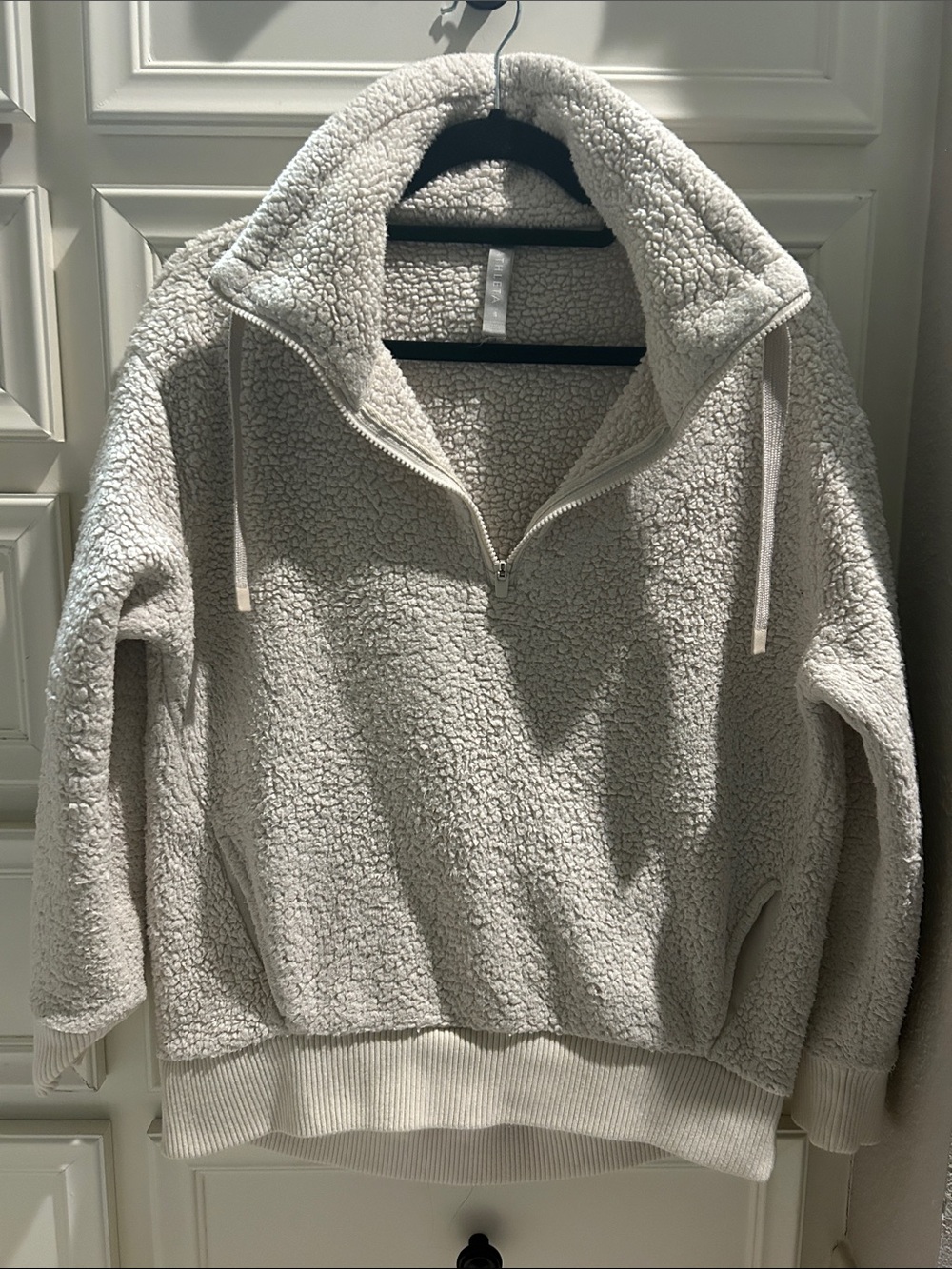 Athleta Cozy Sherpa Half-Zip Pullover - Cream